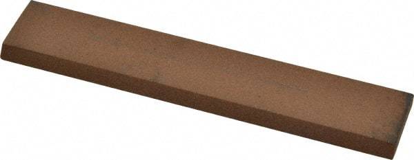 Norton - 5" Long x 1" Wide x 3/16" Thick, Aluminum Oxide Sharpening Stone - Rectangle, Medium Grade - Top Tool & Supply