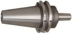 Accupro - CAT40 Outside Taper, JT33 Inside Taper, CAT to Jacobs Taper Adapter - 1.61" Projection, 1.181" Nose Diam - Exact Industrial Supply