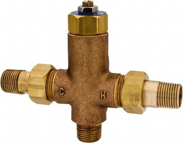 Bradley - Wash Fountain Thermo Static Mixing Valve - For Use with Bradley Foot-Controlled Wash Fountains - Top Tool & Supply