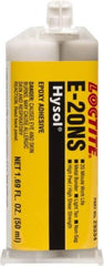 Loctite - 50 mL Cartridge Two Part Epoxy - 20 min Working Time, 2,790 psi Shear Strength, Series E-20NS - Top Tool & Supply