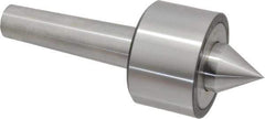 Riten - MT4 Taper Shank, 3" Head Diam 6,000 Lb Capacity Live Center - 4,000 Max RPM, 1-31/32" Head Length, 1-3/8" Point Diam, 1-1/2" Point Len, 2,100 Lb Max Workpc, 7.907" OAL, 1-1/2" Long Tip, Standard Point - Top Tool & Supply