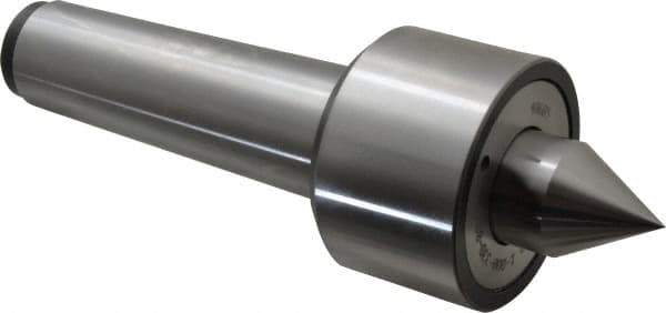 Riten - MT5 Taper Shank, 3-1/16" Head Diam 9,000 Lb Capacity Live Center - 5,000 Max RPM, 2-3/32" Head Length, 1-3/8" Point Diam, 1-13/16" Point Len, 2,800 Lb Max Workpc, 10-7/8" OAL, 2" Long Tip, Standard Point - Top Tool & Supply