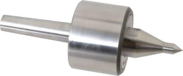 Riten - MT2 Taper Shank, 2-3/8" Head Diam 4,480 Lb Capacity Live Center - 4,000 Max RPM, 1-3/4" Head Length, 3/8" Point Diam, 1-7/8" Point Len, 310 Lb Max Workpc, 6-7/16" OAL, 5/8" Long Tip, Long Point - Top Tool & Supply