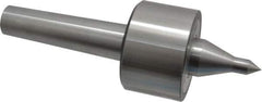 Riten - MT4 Taper Shank, 3" Head Diam 6,000 Lb Capacity Live Center - 4,000 Max RPM, 1-31/32" Head Length, 1/2" Point Diam, 2.2188" Point Len, 1,100 Lb Max Workpc, 8-5/8" OAL, 13/16" Long Tip, Long Point - Top Tool & Supply