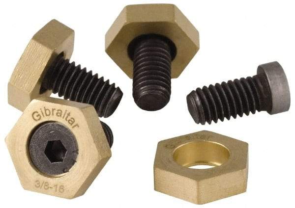 Gibraltar - 5/8-11, 1-1/4" Long, Steel, Cam Clamp Screw - 1-3/16" Hex, Use with Gibraltar Fixture Clamp 00642645 - Top Tool & Supply