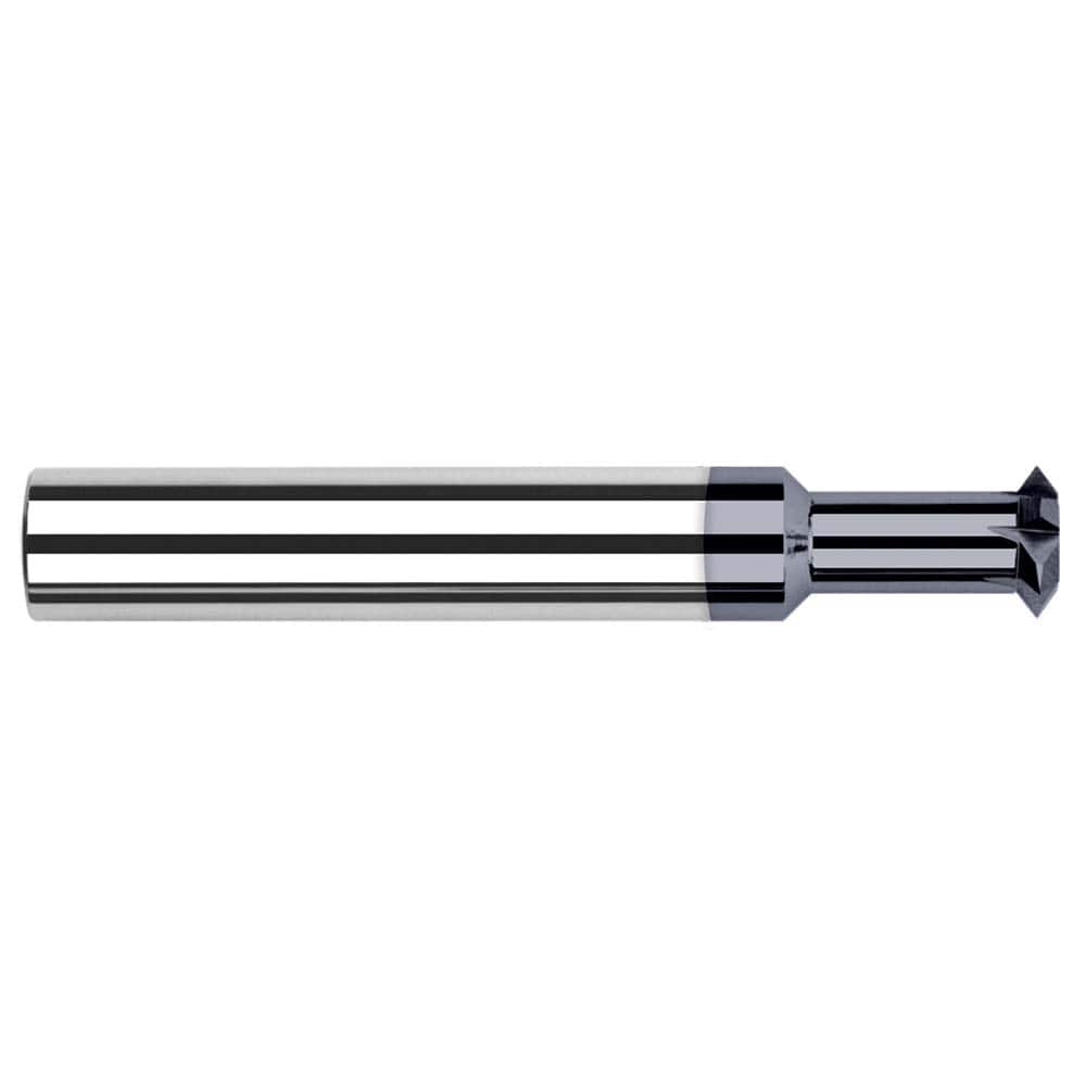 Harvey Tool - 1/4° 1/4" Cut Diam, 1/8" Cut Width, 1/4" Shank, Solid Carbide Double-Angle Cutter - Top Tool & Supply