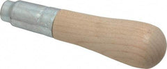 Lutz - 4-1/2" Long x 1-7/32" Diam File Handle - 11/64" Bore, 2" Deep, for Use with 6, 7 & 8" Files - Top Tool & Supply