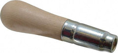 Lutz - 6" Long x 1-9/16" Diam File Handle - 11/32" Bore, 3-3/8" Deep, for Use with 16, 18 & 20" Files - Top Tool & Supply