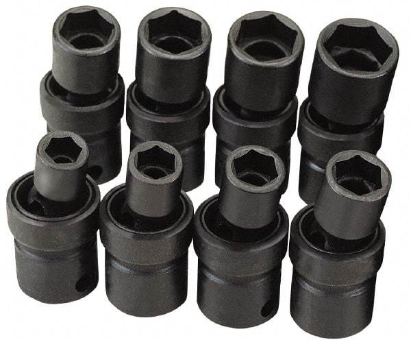 SK - 3/8" Drive 5/8" Standard Universal Impact Socket - 6 Points, 2-21/64" OAL - Top Tool & Supply