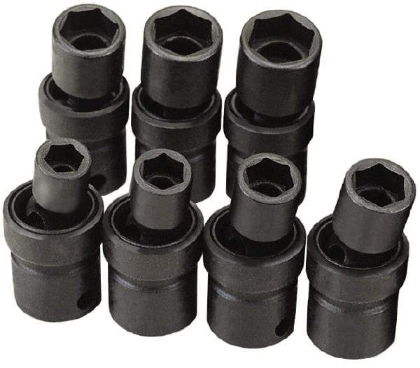 SK - 3/8" Drive 20mm Standard Universal Impact Socket - 6 Points, 2-25/64" OAL - Top Tool & Supply