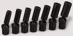 SK - 3/8" Drive 15mm Deep Universal Impact Socket - 6 Points, 3-1/4" OAL - Top Tool & Supply