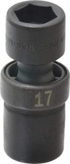 SK - 1/2" Drive 17mm Standard Universal Impact Socket - 6 Points, 2-51/64" OAL - Top Tool & Supply