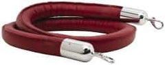 Tensator - 6' Long x 1-1/2" Wide Naugahyde Rope - Red - Top Tool & Supply