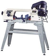 Enco - 5 x 6" Manual Combo Horizontal & Vertical Bandsaw - 1 Phase, 45° Vise Angle of Rotation, 0.33 hp, 110/220 Volts, Step Pulley Drive - Top Tool & Supply