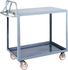 Little Giant - 1,200 Lb Capacity, 24" Wide x 41-1/2" Long x 42" High Shelf Cart - 2 Shelf, Steel - Top Tool & Supply