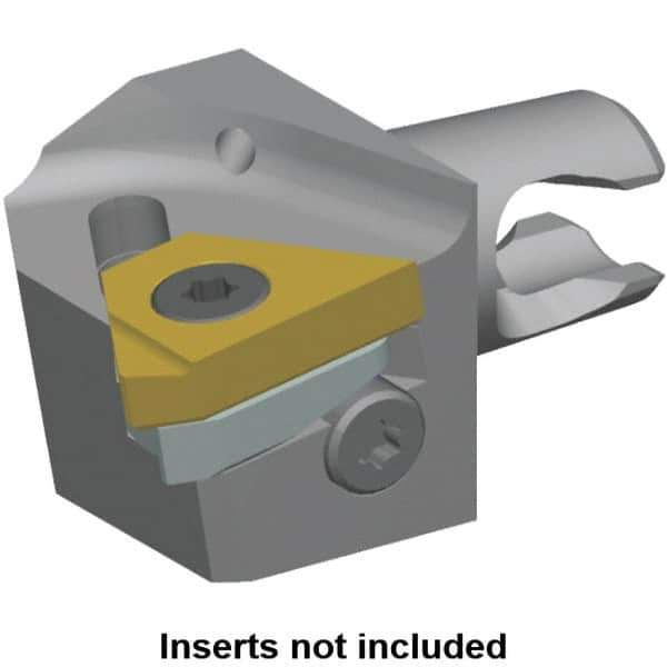 Kennametal - Insert Style LT 16ER, 20mm Head Length, Right Hand Cut, External Modular Threading Cutting Unit Head - System Size KM16, 10mm Center to Cutting Edge, Series LT Threading - Top Tool & Supply