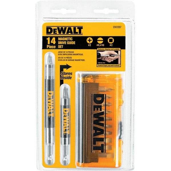 DeWALT - 14 Piece, Screwdriver Bit Set - #2, 1/4" Drive - Top Tool & Supply