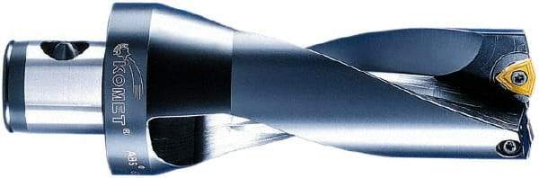 Komet - 4" Max Drill Depth, 2xD, 2" Diam, Indexable Insert Drill - 2 Inserts, ABS 63 Modular Connection Shank - Top Tool & Supply