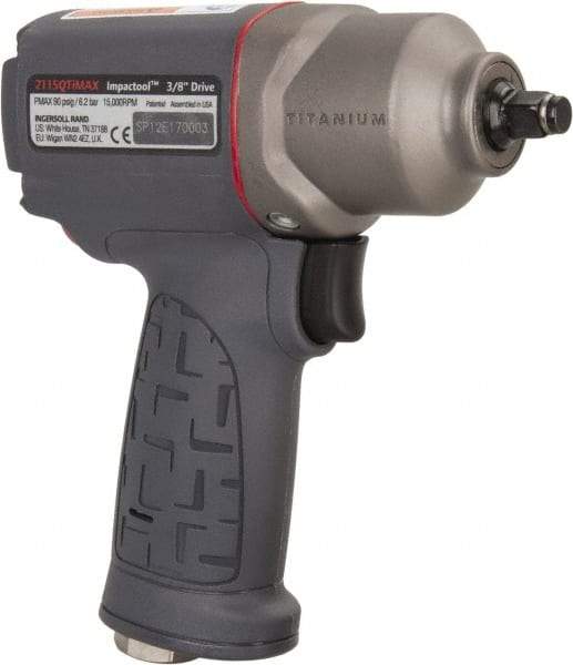 Ingersoll-Rand - 3/8" Drive, 15,000 RPM, 300 Ft/Lb Torque Impact Wrench - Pistol Grip Handle, 1,500 IPM, 17 CFM, 1/4" NPT Inlet - Top Tool & Supply