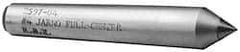 Made in USA - Carbide-Tipped Alloy Steel Standard Point Solid Dead Center - Jarno 12 Taper, 9" OAL - Top Tool & Supply