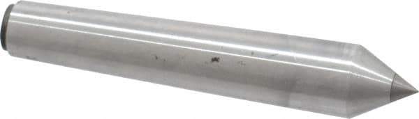 Made in USA - Carbide-Tipped Alloy Steel Standard Point Solid Dead Center - Jarno 5 Taper, 3-5/8" OAL - Top Tool & Supply