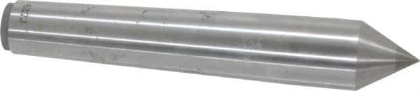 Made in USA - Carbide-Tipped Alloy Steel Standard Point Solid Dead Center - Jarno 6 Taper, 4-1/2" OAL - Top Tool & Supply