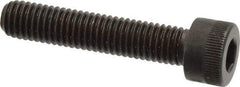 Made in USA - M8x1.25 Metric Coarse Hex Socket Drive, Socket Cap Screw - Grade 12.9 Alloy Steel, Black Oxide Finish, Fully Threaded, 40mm Length Under Head - Top Tool & Supply