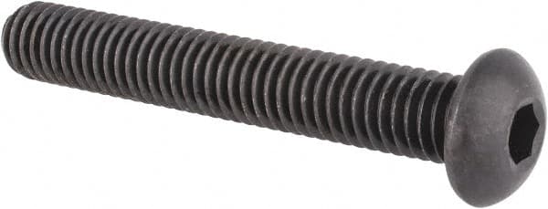 Socket Cap Screw: 3/8-16 x 2-1/2, Alloy Steel, Black Oxide Finish Fully Threaded, 7/32 Hex, ASME B18.3 & ASTM F835