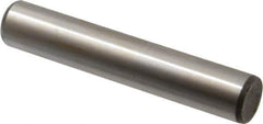 Made in USA - 5/8" Diam x 3-1/2" Pin Length Grade 8 Alloy Steel Standard Dowel Pin - Bright Finish, C 47-58 & C 60 (Surface) Hardness, 46,000 Lb (Single Shear), 92,000 Lb (Double Shear) Breaking Strength, 1 Beveled & 1 Rounded End - Top Tool & Supply