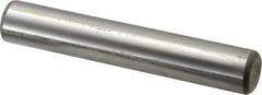 Made in USA - 3/4" Diam x 4-1/2" Pin Length Grade 8 Alloy Steel Standard Dowel Pin - Bright Finish, C 47-58 & C 60 (Surface) Hardness, 132,400 Lb (Double Shear), 66,200 Lb (Single Shear) Breaking Strength, 1 Beveled & 1 Rounded End - Top Tool & Supply