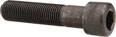 Made in USA - 1-8 UNC Hex Socket Drive, Socket Cap Screw - Alloy Steel, Black Oxide Finish, Partially Threaded, 4-1/4" Length Under Head - Top Tool & Supply