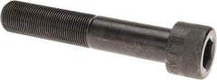 Made in USA - 1-14 UNF Hex Socket Drive, Socket Cap Screw - Alloy Steel, Black Oxide Finish, Partially Threaded, 5-1/2" Length Under Head - Top Tool & Supply