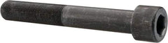 Made in USA - 1-14 UNF Hex Socket Drive, Socket Cap Screw - Alloy Steel, Black Oxide Finish, Partially Threaded, 7" Length Under Head - Top Tool & Supply