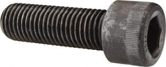 Made in USA - 1-1/8 - 7 UNC Hex Socket Drive, Socket Cap Screw - Alloy Steel, Black Oxide Finish, Fully Threaded, 3-1/2" Length Under Head - Top Tool & Supply