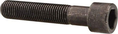 Made in USA - 7/16-20 UNF Hex Socket Drive, Socket Cap Screw - Alloy Steel, Black Oxide Finish, Partially Threaded, 2-1/4" Length Under Head - Top Tool & Supply