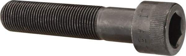 Made in USA - 3/4-16 UNF Hex Socket Drive, Socket Cap Screw - Alloy Steel, Black Oxide Finish, Partially Threaded, 3-1/2" Length Under Head - Top Tool & Supply