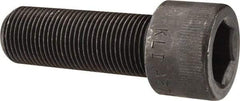 Made in USA - 7/8-14 UNF Hex Socket Drive, Socket Cap Screw - Alloy Steel, Black Oxide Finish, Fully Threaded, 2-1/2" Length Under Head - Top Tool & Supply