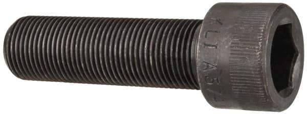 Made in USA - 7/8-14 UNF Hex Socket Drive, Socket Cap Screw - Alloy Steel, Black Oxide Finish, Fully Threaded, 3" Length Under Head - Top Tool & Supply