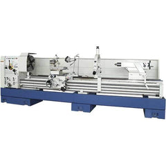 Summit - 28-1/2" Swing, 120" Between Centers, 120 Volt, Triple Phase Toolroom Lathe - 6MT Taper, 15 hp, 20 to 1,250 RPM, 4-1/8" Bore Diam, 48" Deep x 70" High x 187" Long - Top Tool & Supply