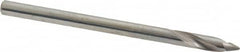 Made in USA - 1/8" Body Diam, 60°, 2" OAL, Solid Carbide Spotting Drill - Top Tool & Supply