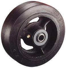 Albion - 5 Inch Diameter x 1-1/2 Inch Wide, Solid Rubber Caster Wheel - 300 Lb. Capacity, 1-7/8 Inch Hub Length, 1/2 Inch Axle Diameter, Roller Bearing - Top Tool & Supply