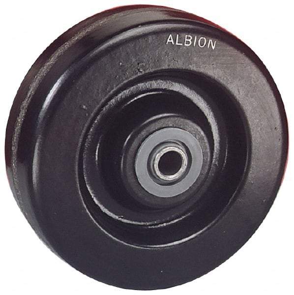 Albion - 12 Inch Diameter x 4 Inch Wide, Phenolic Caster Wheel - 8,000 Lb. Capacity, 4-1/2 Inch Hub Length, 1-1/4 Inch Axle Diameter, Tapered Bearing - Top Tool & Supply