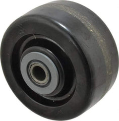 Albion - 4 Inch Diameter x 2 Inch Wide, Phenolic Caster Wheel - 800 Lb. Capacity, 2-3/16 Inch Hub Length, 1/2 Inch Axle Diameter, Roller Bearing - Top Tool & Supply