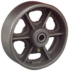 Albion - 10 Inch Diameter x 3 Inch Wide, Cast Iron Caster Wheel - 2,800 Lb. Capacity, 3-1/4 Inch Hub Length, 1 Inch Axle Diameter, Roller Bearing - Top Tool & Supply