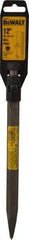 DeWALT - 12" OAL, 3/4" Shank Diam, Moil Point Chisel - Spline Drive, Spline Shank, Steel - Top Tool & Supply