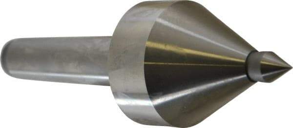 Royal Products - MT3 Taper Shank, 2-1/8" Head Diam 2,160 & 2,490 Lb Capacity Live Center - 5,000 Max RPM, 2.22" Head Length, 1/2" Point Diam, 0.74" Point Len, 330 Lb Max Workpc, 6-3/8" OAL, 1/2" Tip Diam, Long Point - Top Tool & Supply