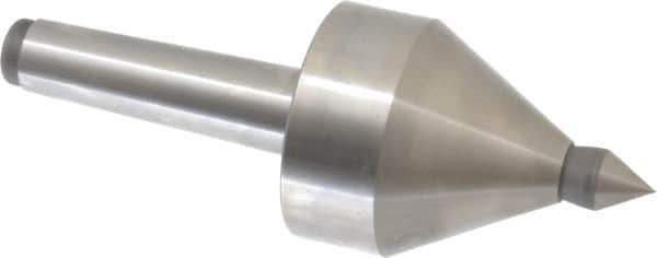 Royal Products - MT3 Taper Shank, 2-1/2" Head Diam 5,000 & 5,685 Lb Capacity Live Center - 4,000 Max RPM, 2.6" Head Length, 5/8" Point Diam, 15/16" Point Len, 685 Lb Max Workpc, 6-15/16" OAL, 5/8" Tip Diam, Long Point - Top Tool & Supply