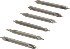 Keo - 5 Piece, #0 to 5/0, Plain Edge, High Speed Steel Combo Drill & Countersink Set - 60° Incl Angle - Top Tool & Supply