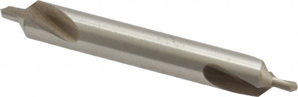 Interstate - #3 Plain Cut 90° Incl Angle High Speed Steel Combo Drill & Countersink - Top Tool & Supply