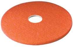 3M - Spray Buffing Pad - 16" Machine, Red Pad, Polyester - Top Tool & Supply